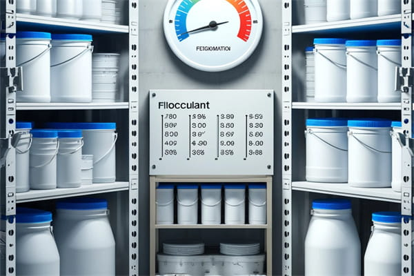 Safe storage of flocculants